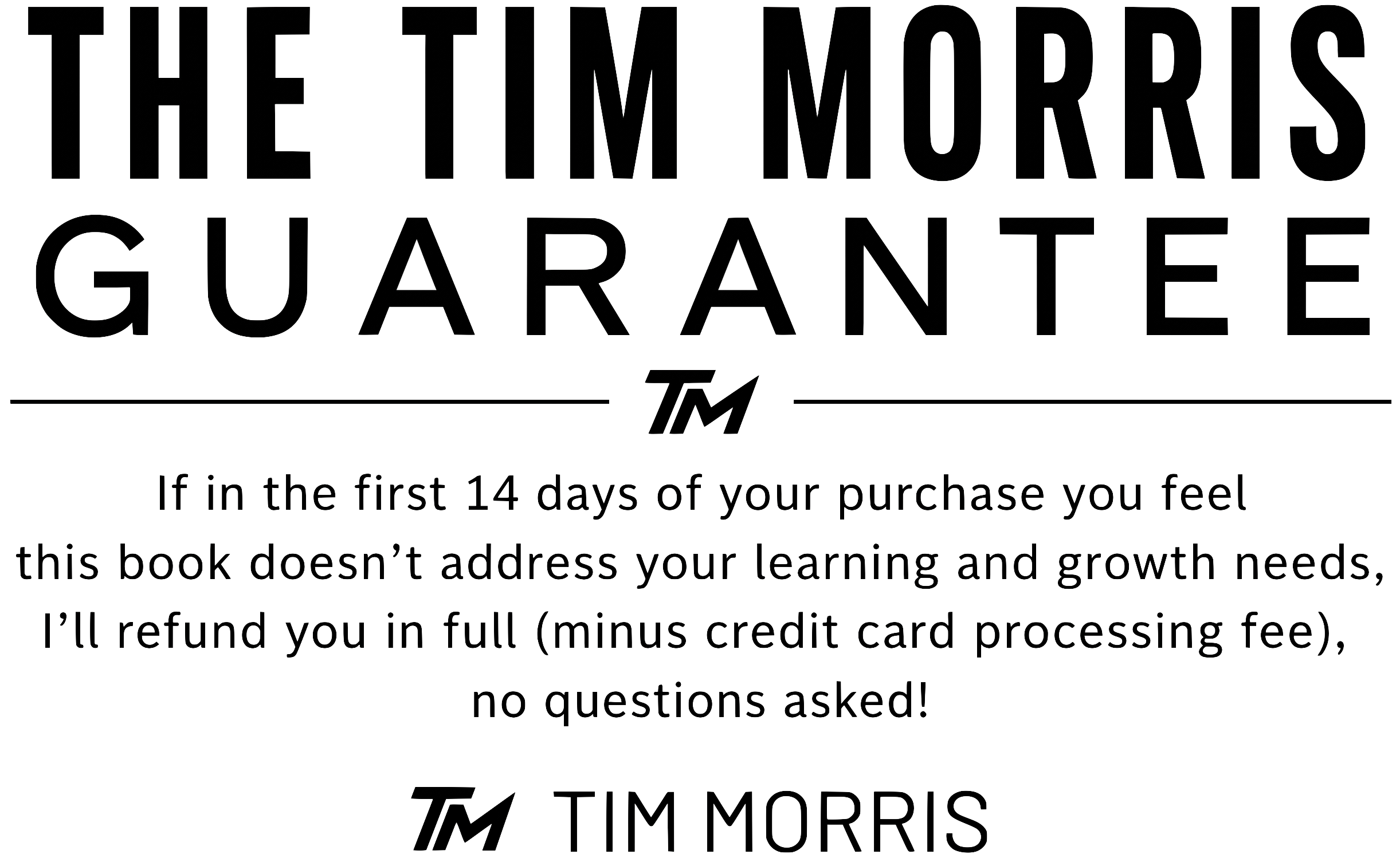 Tim Morris Guarantee